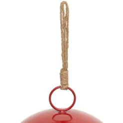 DECO EXTERIEUR GRELOT METAL ROUGE D.40CM