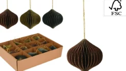 DECORATION ORIGAMI ALLONGE ROND 80MM