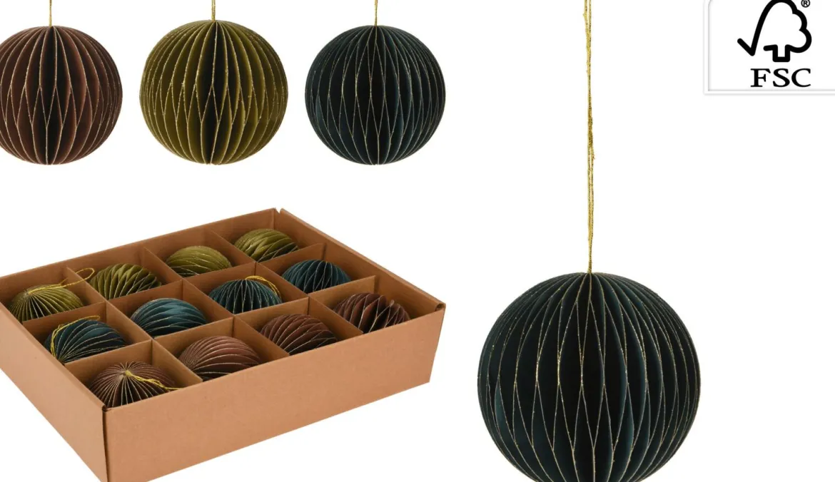 DECORATION ORIGAMI ROND 80MM