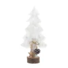 DECORATION SAPIN NOEL BLANC 13.5X6X28CM