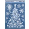 DECO VITRE PAILLETTE BLANC 29X41CM