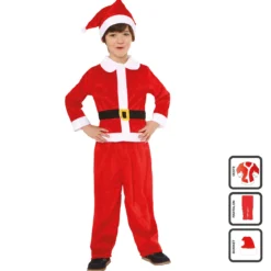 DEGUISEMENT ENFANT PERE NOEL GARCON 4 A 6ANS OU 6 A 8ANS
