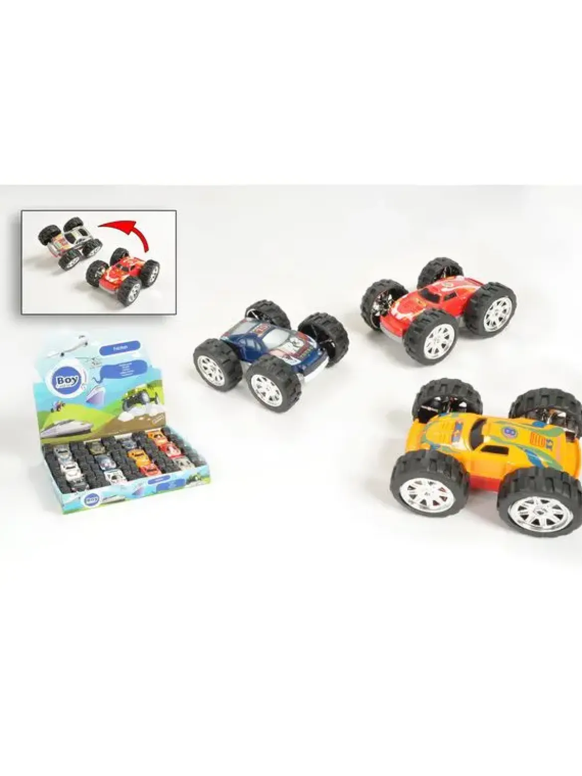 DOUBLE VOITURE A FRICTION GROSSES ROUES