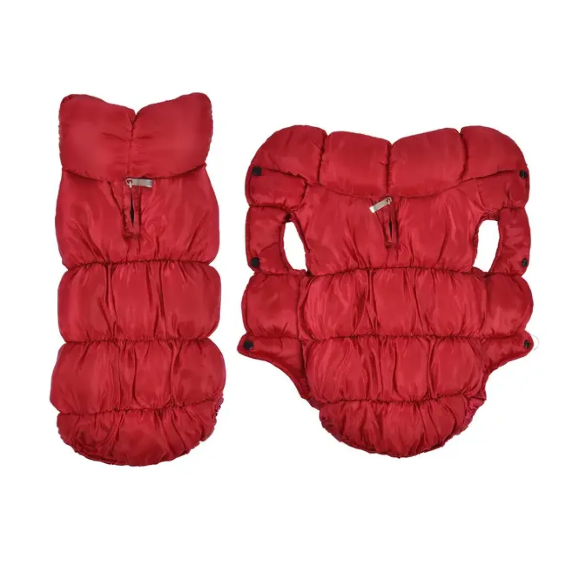 DOUDOUNE AVEC CAPUCHE 35CM ROUGE