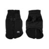 DOUDOUNE MATELASSEE POLAIRE ZIP DORSAL TAILLE S 30CM NOIR