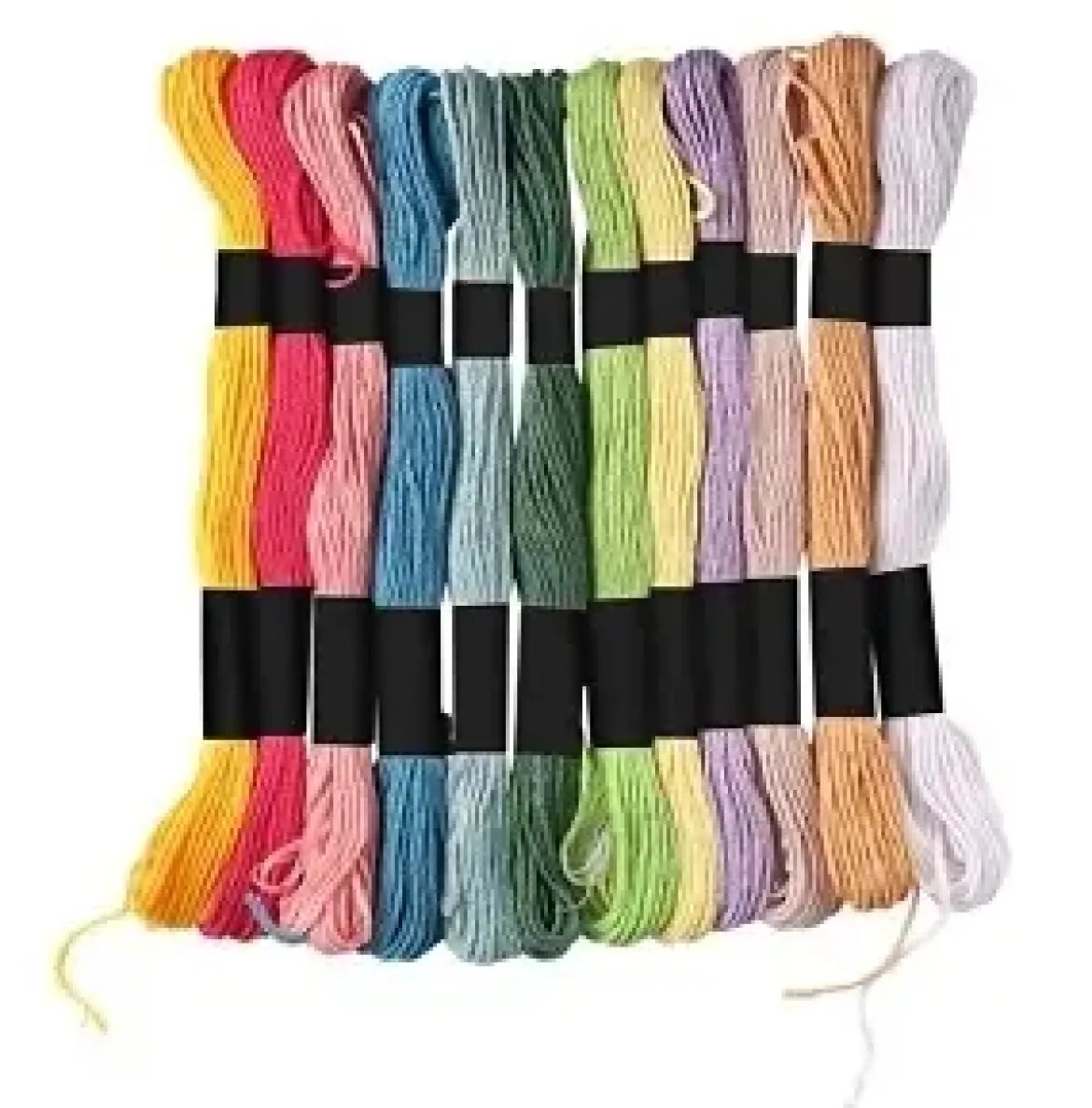 ECHEVEAUX DE COTON 8 M PASTELS X 12 PCS