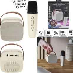 ENCEINTE ET MICRO KARAOKE DESIGN
