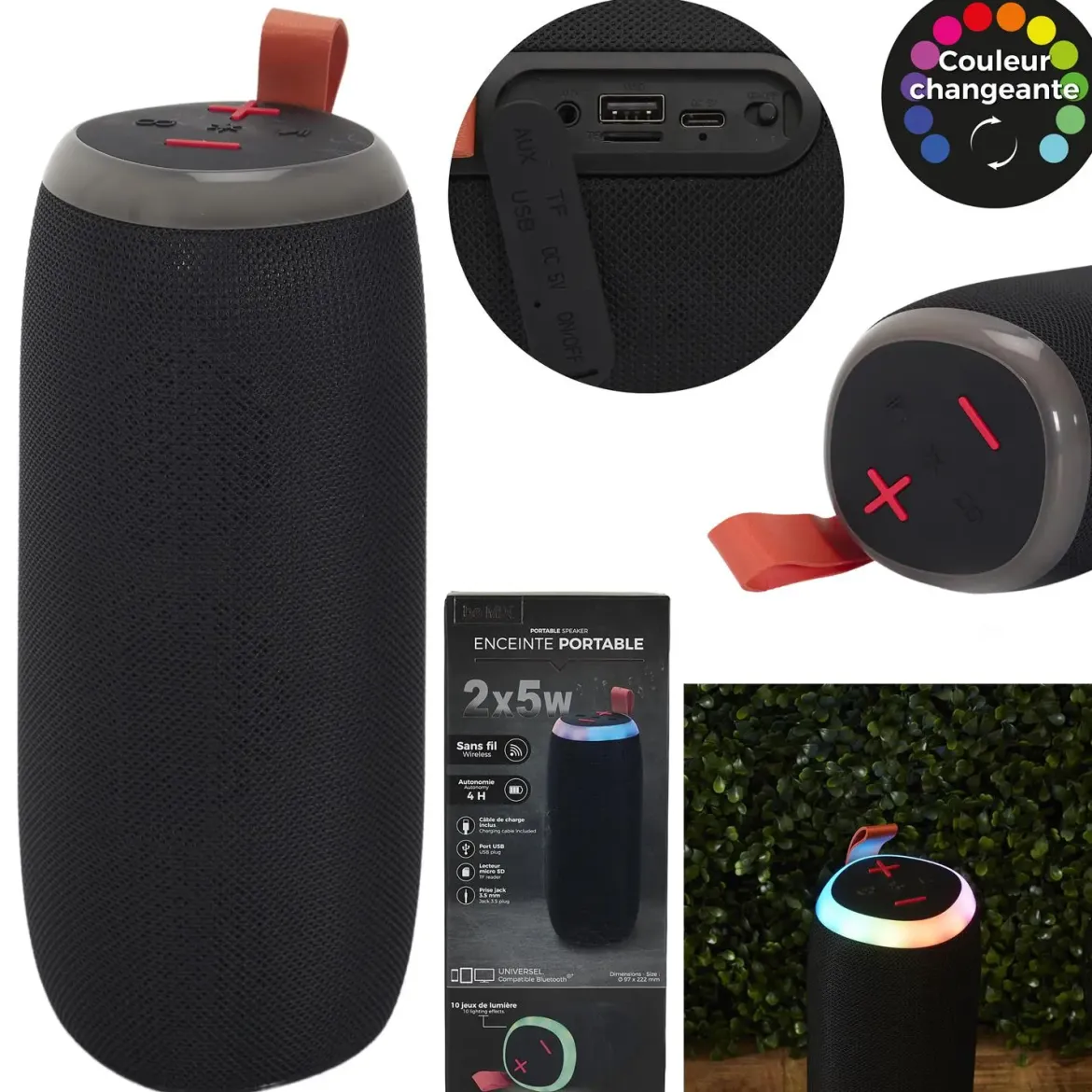 ENCEINTE PORTATIVE 2X5W