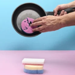 EPONGE SCRUB DAUPHIN MULTIFONCTION CELLULOSE