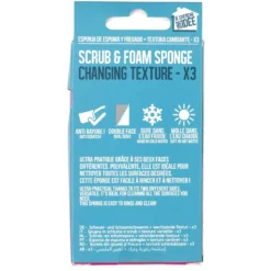 EPONGE SCRUB MULTIFONCTION MOUSSE X3
