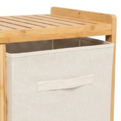 ETAGERE TIDY BOX 1 PANIER A LINGE ET 2 PANIERS DE RANGEMENT