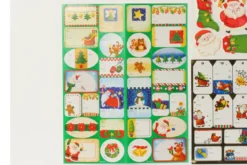 ETIQUETTES PAQUET CADEAU X42 PIECES