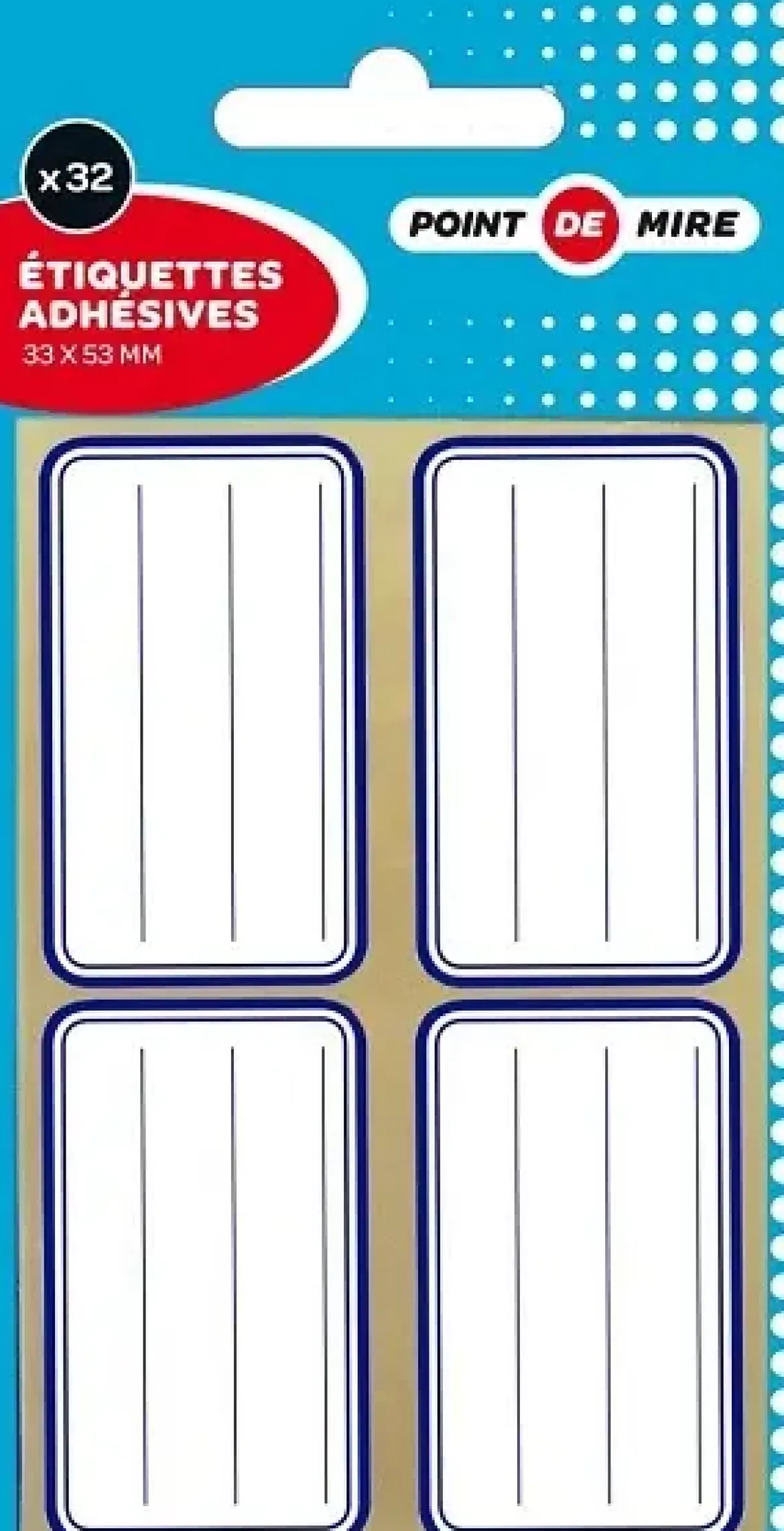 32 ETIQUETTES ECOLIERS 33X53MM
