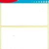 21 ETIQUETTES 34X75MM BLANCHES