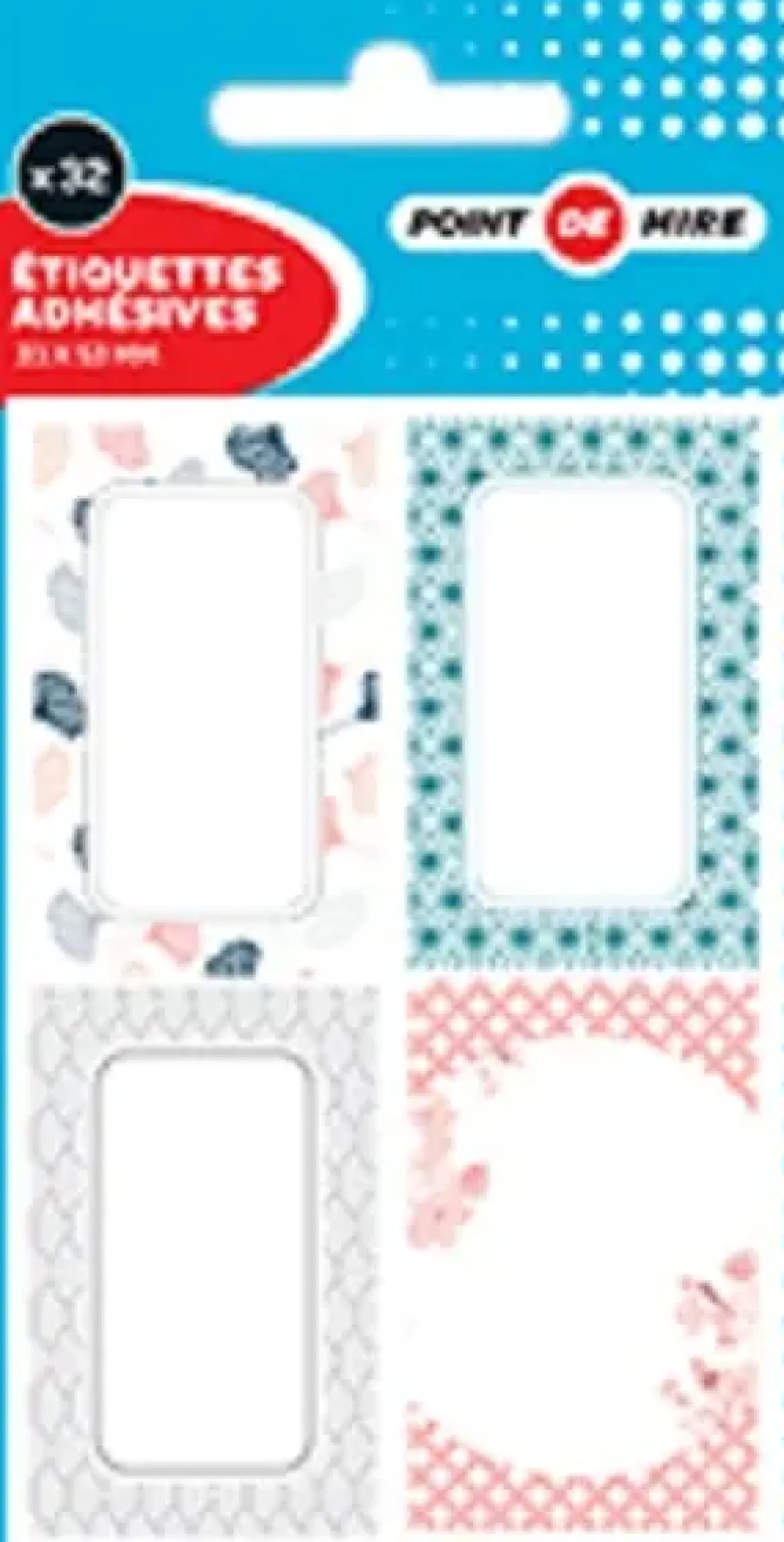 32 ETIQUETTES 33X53MMFANTAISIE