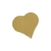 ETIQUETTE UNIE COEUR X10 PIECES NATUREL