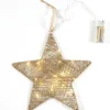 ETOILE LUMINEUSE METAL AJOURE A SUSPENDRE D.28CM