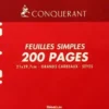 FEUILLE MOBILES PERFORANTES A4 SEYES 70GR