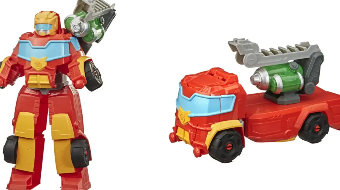FIGURINE TRANSFORMERS HEROES RESCUE BOT HOT SHOT 35CM