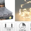FIL ARGENT 132 LED BLANC PILES