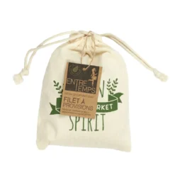 FILET A PROVISION AVEC POCHON COTON 36X35CM