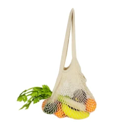 FILET A PROVISION AVEC POCHON COTON 36X35CM
