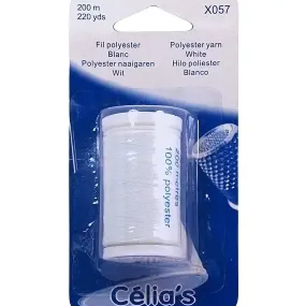 FIL 200M POLYESTER BLANC