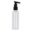 FLACON DE VOYAGE 100ML POMPE NOIRE TRANSPARENT