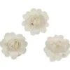 FLEUR PAPIER X12 PIECES BLANC