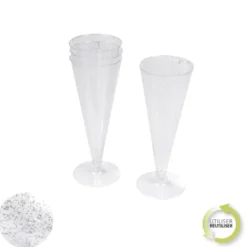 FLUTE A CHAMPAGNE 12CL X6 PIECES ARGENT