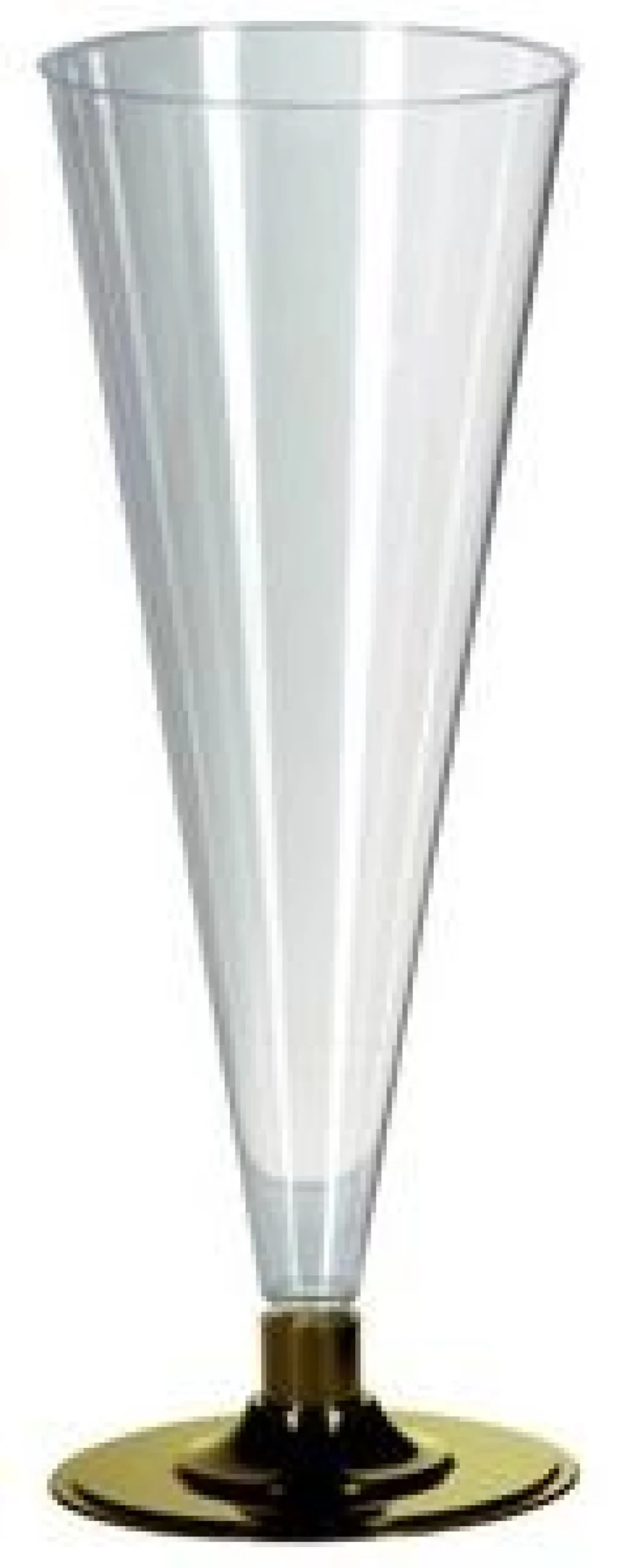 FLUTES A CHAMPAGNE SOCLE DORE 20 CL X8 PCS REUTILISABLE