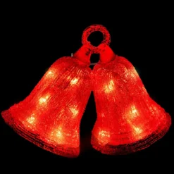 FORME ACRYLIQUE EXTERIEUR CLOCHES 25LEDS H.21CM