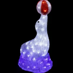 FORME ACRYLIQUE EXTERIEUR OTARIE BALLON 80LEDS H.50CM
