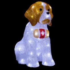 FORME ACRYLIQUE EXTERIEUR SAINT BERNARD 40LEDS H.38CM