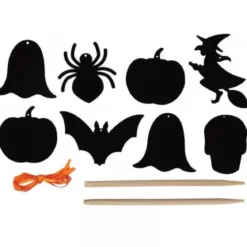 FORMES HALLOWEEN A GRATTER 8 A 10 CM X 8 PCS GRATTOIR