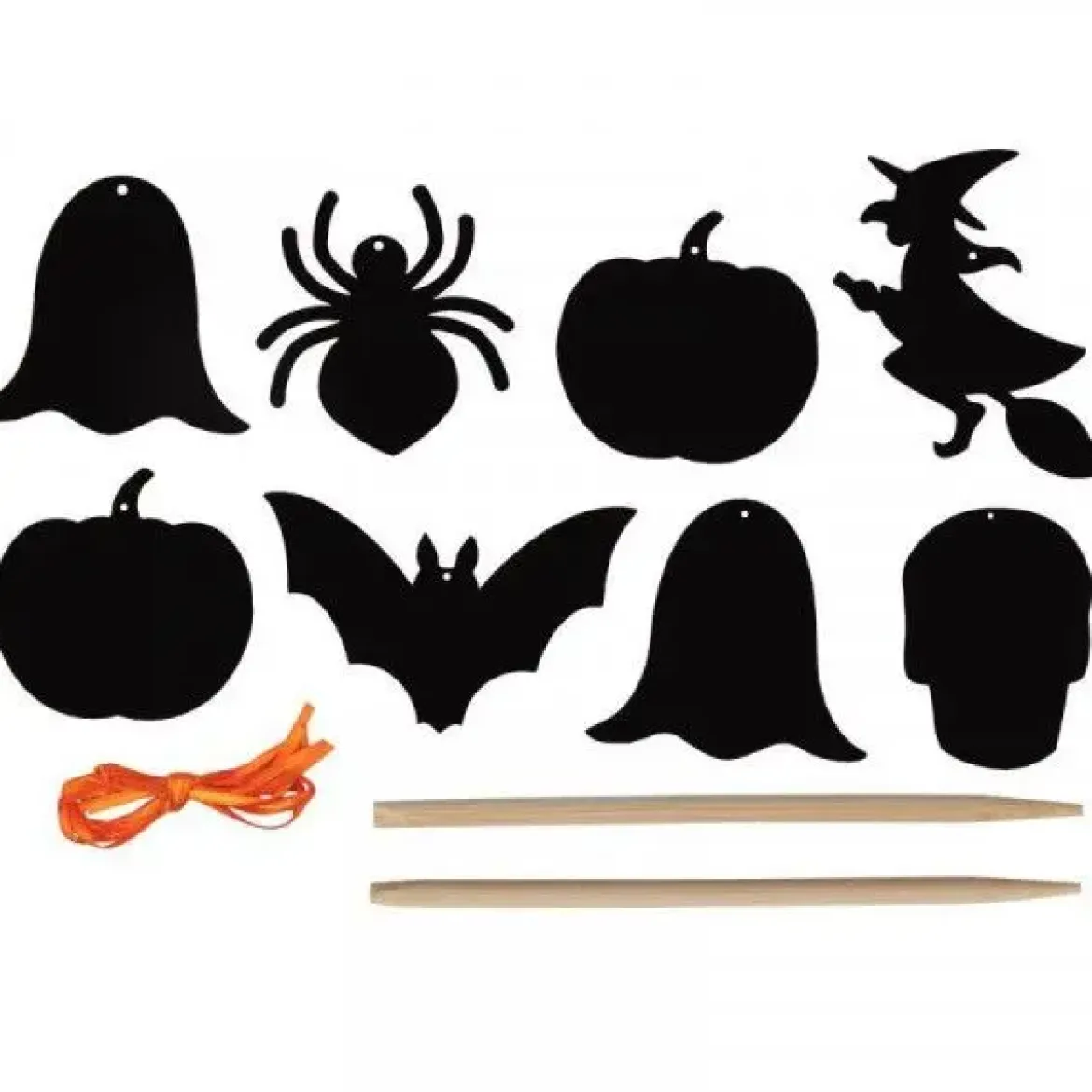 FORMES HALLOWEEN A GRATTER 8 A 10 CM X 8 PCS GRATTOIR