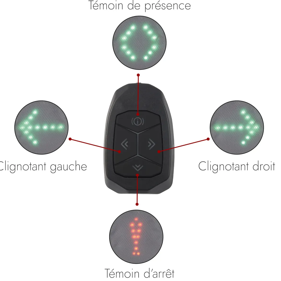 GILET CLIGNOTANT LED SANS FIL TELECOMMANDE