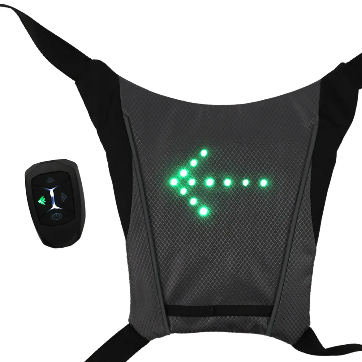 GILET CLIGNOTANT LED SANS FIL TELECOMMANDE