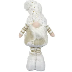 GNOME BLANC DORE DEBOUT 14X8X38CM