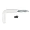 GOND A VIS PLASTIFIE BLANC 3X30MM 10PCS