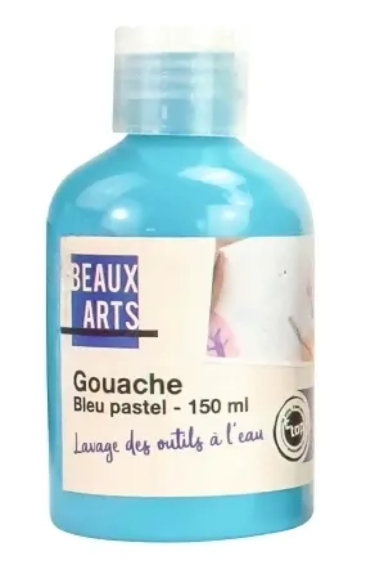 GOUACHE BLEU PASTEL BOUTEILLE DE 150 ML