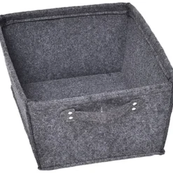 GRANDE PANIERE DRESSING EVASEE EN FEUTRINE AVEC UNE POIGNEE