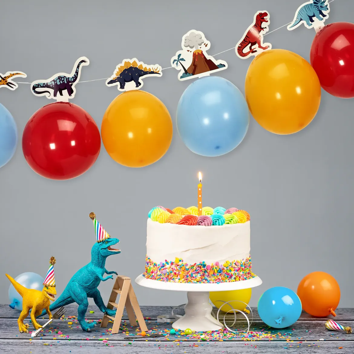 GUIRLANDE BALLON DINOSAURE