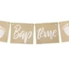 GUIRLANDE BAPTEME EN TOILE 4 FANIONS 2M