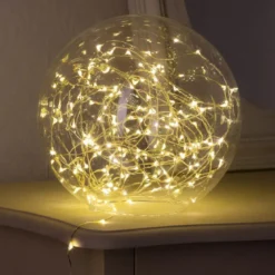GUIRLANDE DECO INTERIEUR COPPER 40 LEDS A PILES BLANC CHAUD