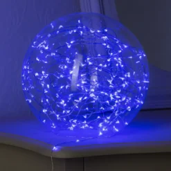 GUIRLANDE DECO INTERIEUR COPPER 40LEDS A PILES BLEU