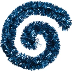 GUIRLANDE DE NOEL BOA BRIN FIN 150X8X2M BLEU NUIT