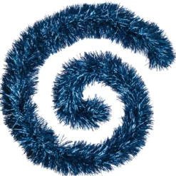 GUIRLANDE DE NOEL BOA BRIN FIN 150X8X2M BLEU NUIT