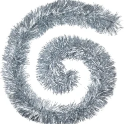 GUIRLANDE DE NOEL BOA 150X8X2M ARGENT
