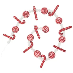 GUIRLANDE DE NOEL BONBON CANNE SUCRE 1.80M